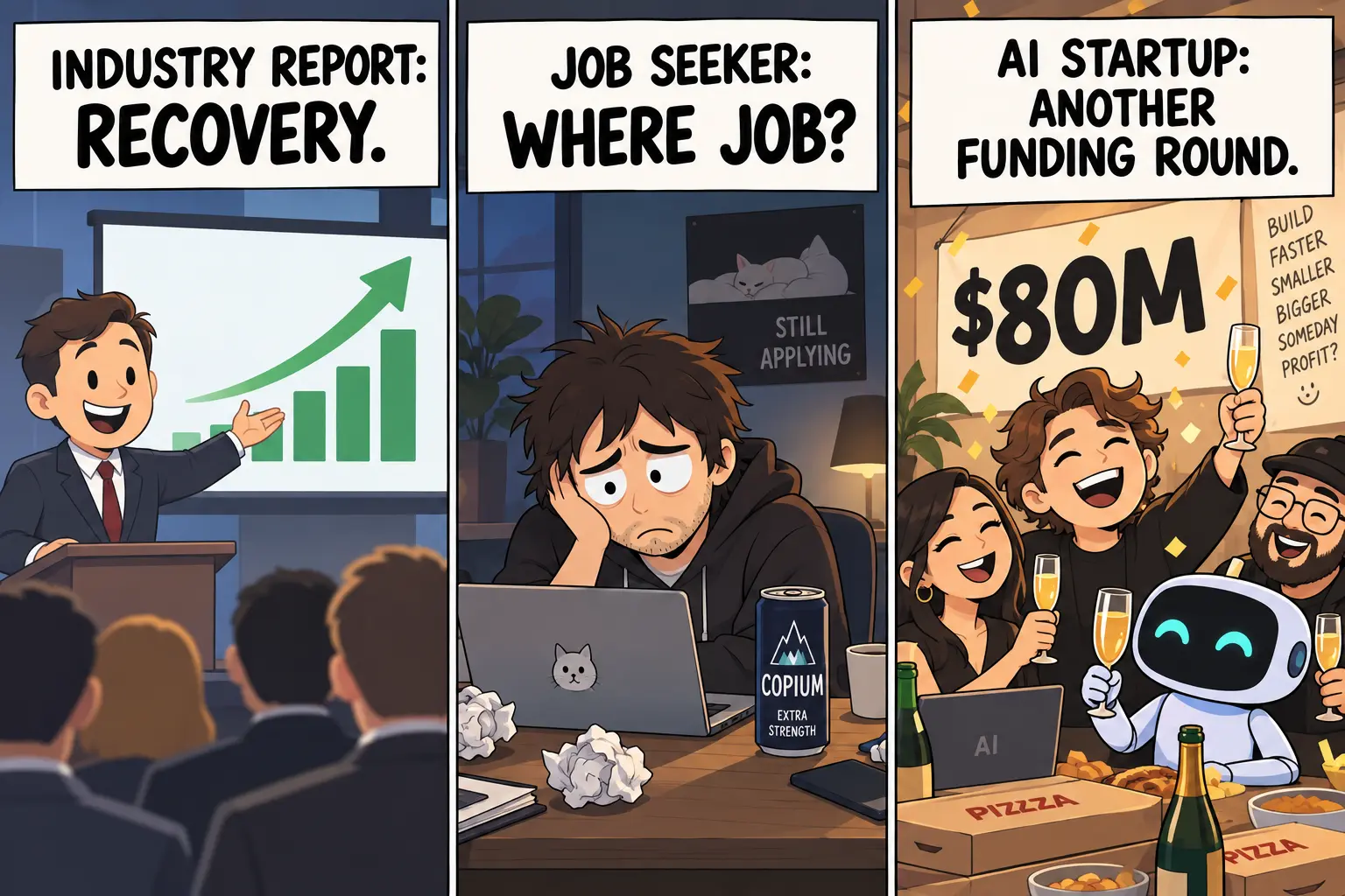 Industry report: recovery, where job?